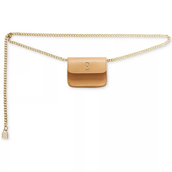 Steve Madden Micro Belt Bag Tan w/ Gold Chain – M/L – NWT main image 6